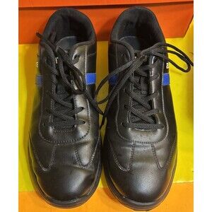 ELITE Men's Basic Black/Royal Athletic Lace Up Bowling Shoes 9.5